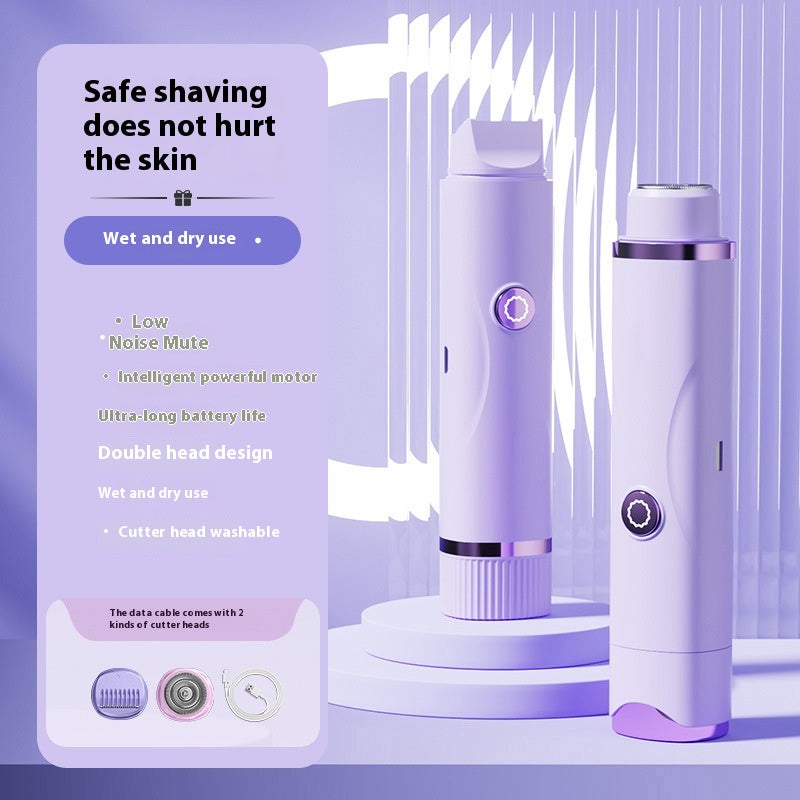 Double-headed Electric Lady Shaver & Bikini Trimmer