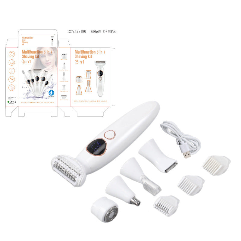 4-in-1 Rechargeable Electric Shaver for Women