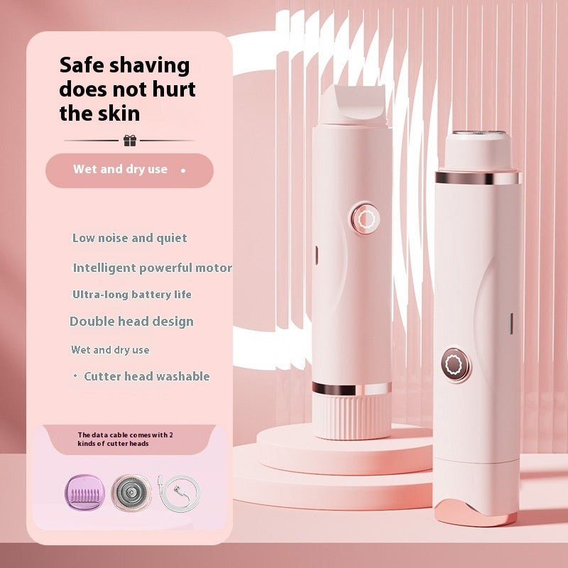 Double-headed Electric Lady Shaver & Bikini Trimmer